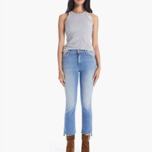 MOTHER Denim Insider Crop Step Fray Jean